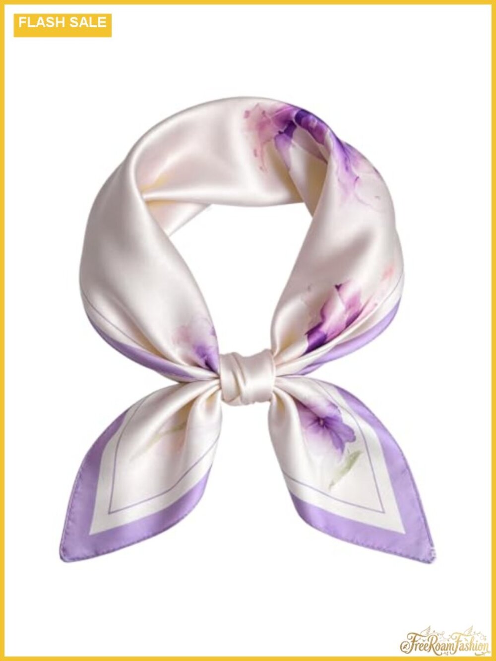 Silky Satin Square Scarf for Women, Multipurpose Neck Head Hair Scarf, Handbag